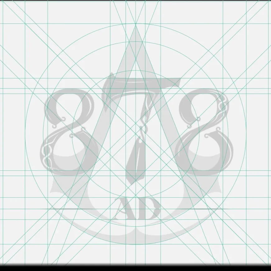 Graphic illustration showing the design of the 878 AD logo
