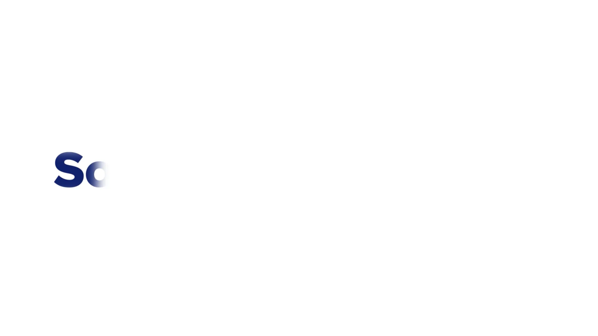 Text fading into view on a white background.
