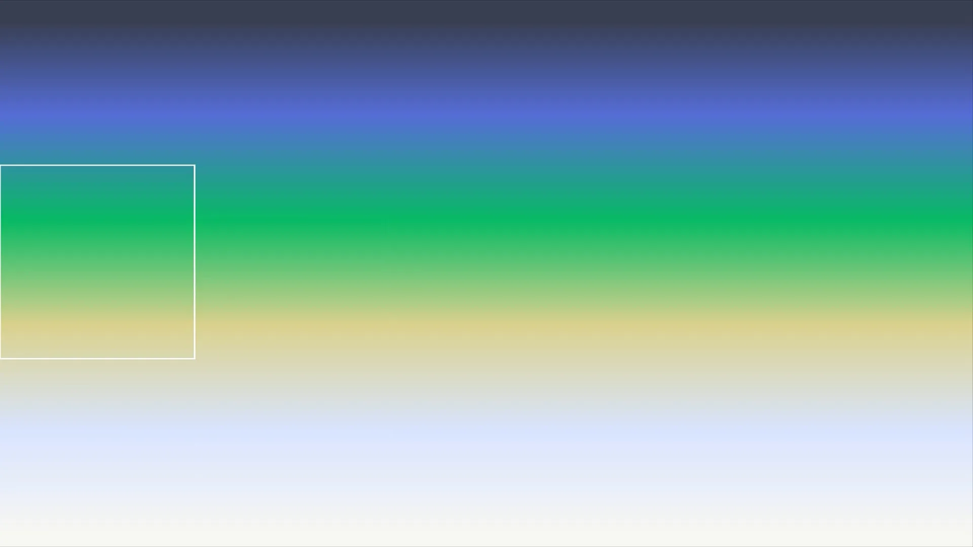 Gradient from dark blue, green, yellow to lighter blue