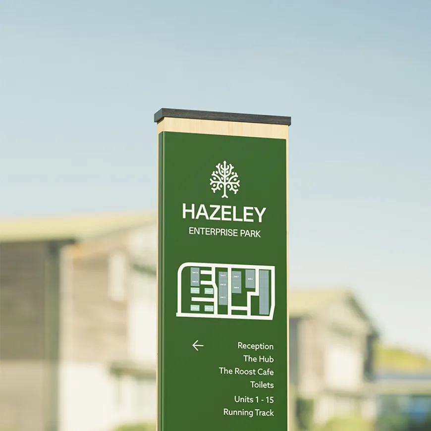 Hazeley enterprise park sign