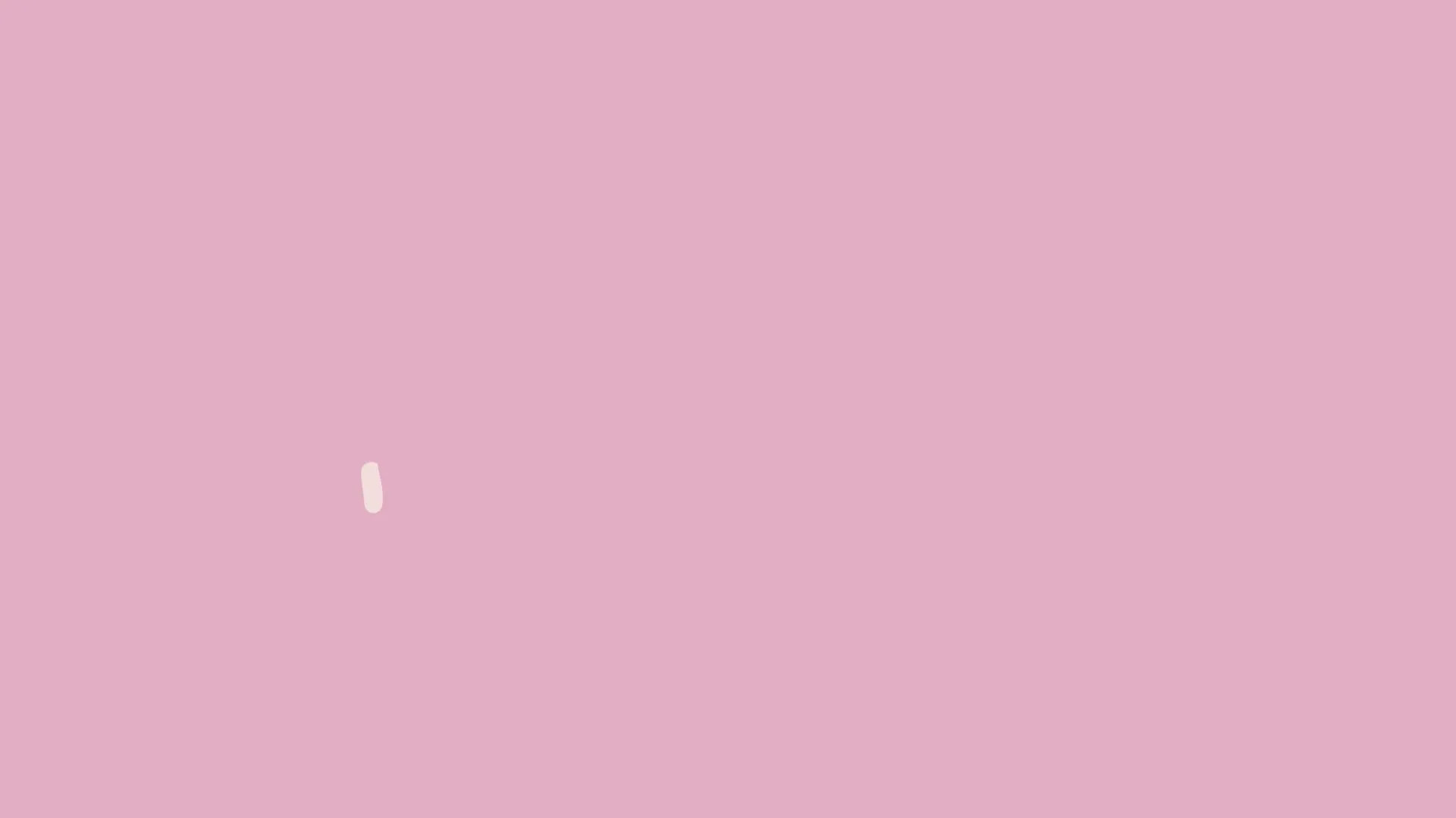 Dusty pink background.