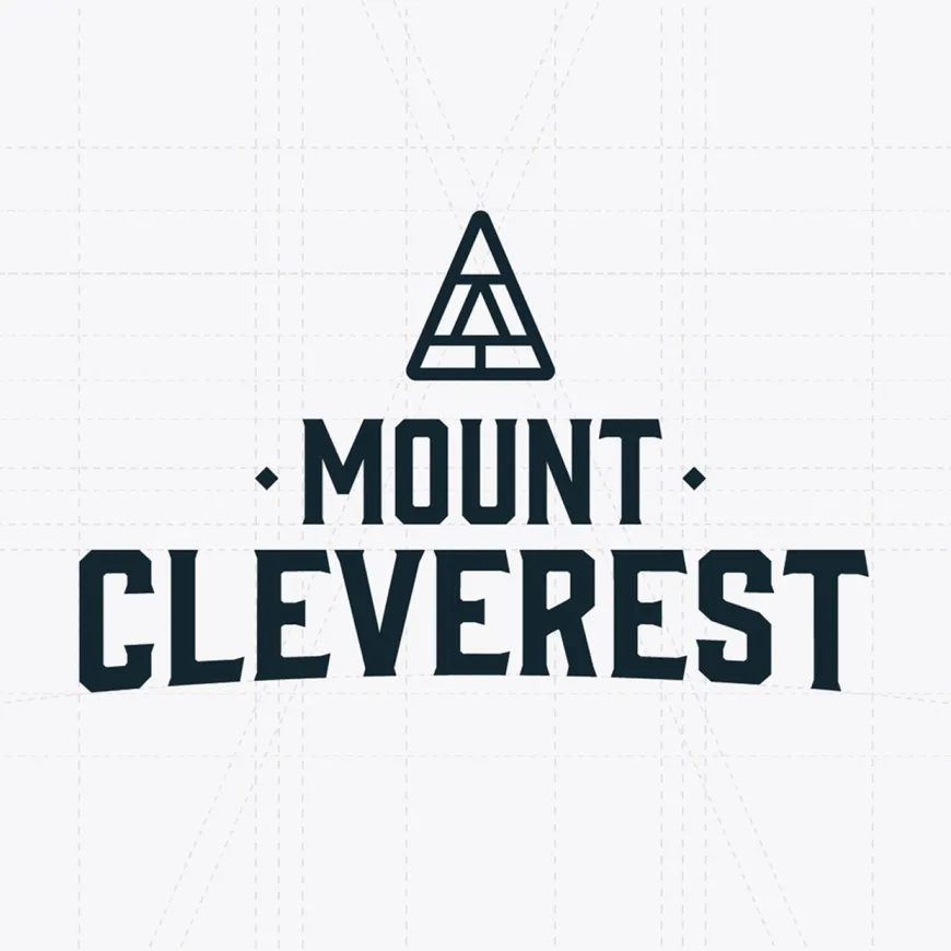 Mount cleverest on a grid background