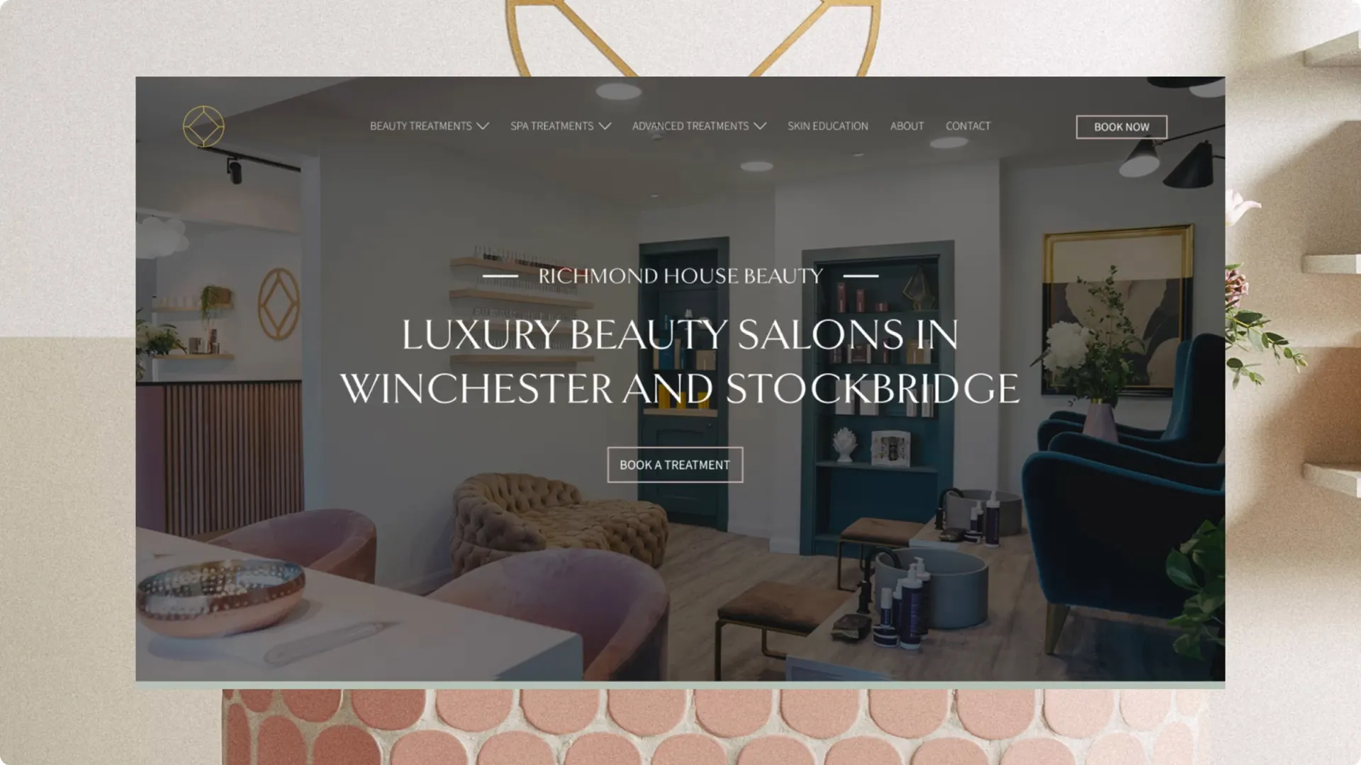 Home page for Richmond House Beauty