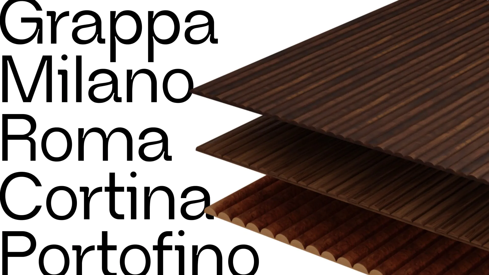 Wooden panel selection names