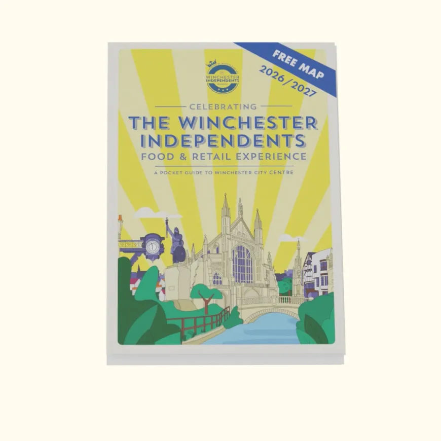 The Winchester independents map floating on a pale yellow background.
