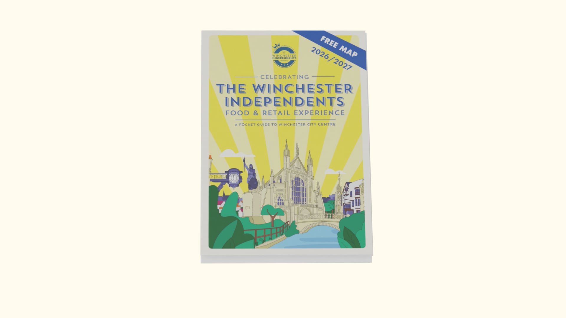 The Winchester independents map floating on a pale yellow background.